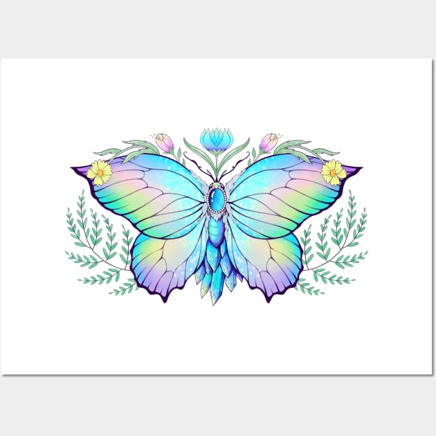 Crystals and Wings Wall Art by LEvans